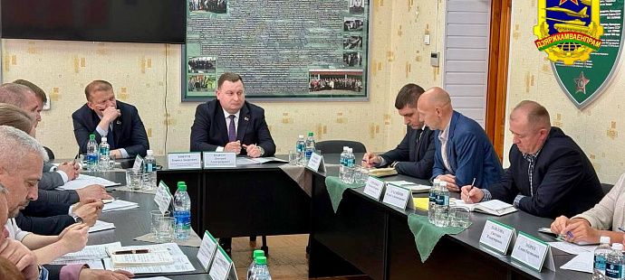 Председатель Госкомвоенпрома Дмитрий Пантус с рабочим визитом в Борисове